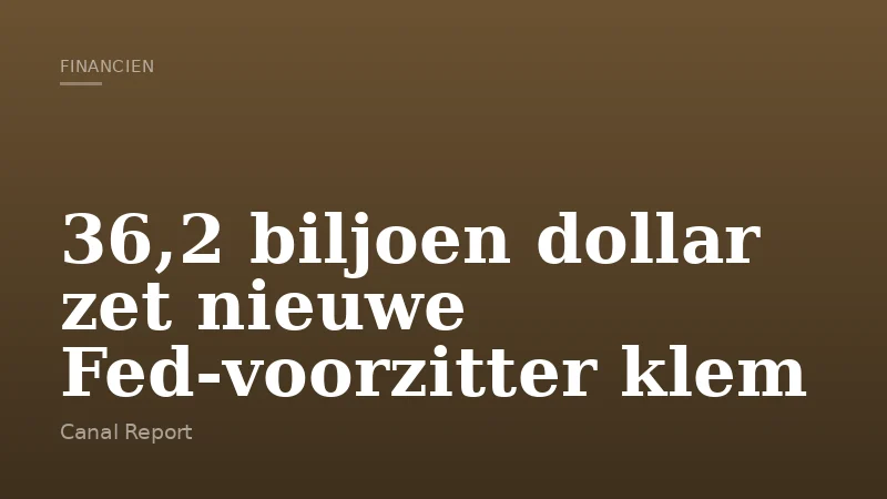 36,2 biljoen dollar zet nieuwe Fed-voorzitter klem