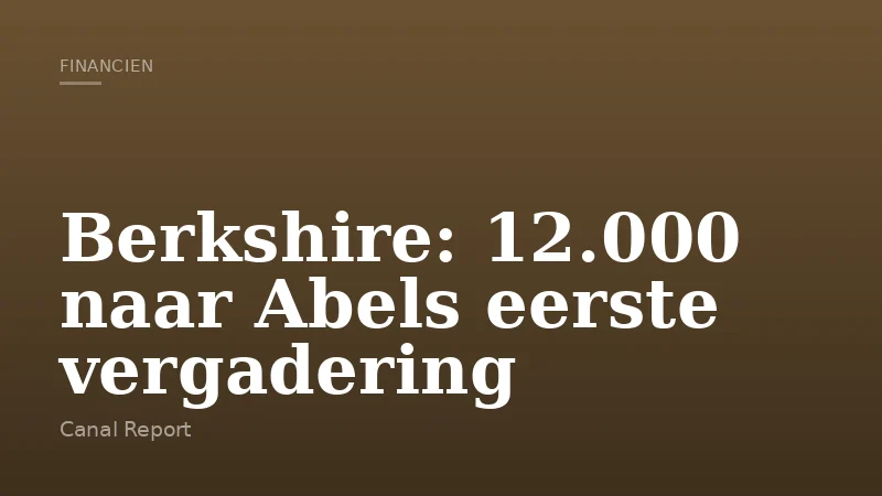 Berkshire: 12.000 naar Abels eerste vergadering