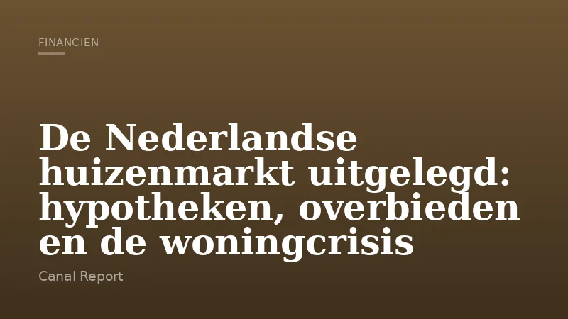 De Nederlandse huizenmarkt uitgelegd: hypotheken, overbieden en de woningcrisis