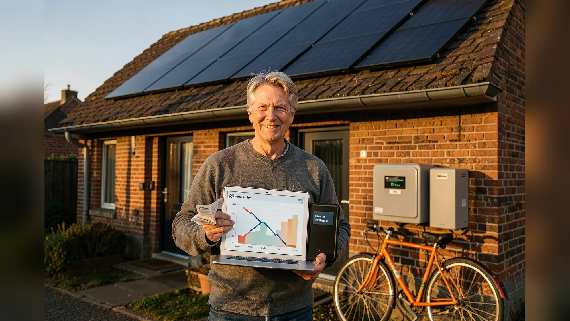 €268 minder per jaar voor huiseigenaar met 10 zonnepanelen