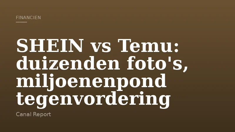 SHEIN vs Temu: duizenden foto's, miljoenenpond tegenvordering