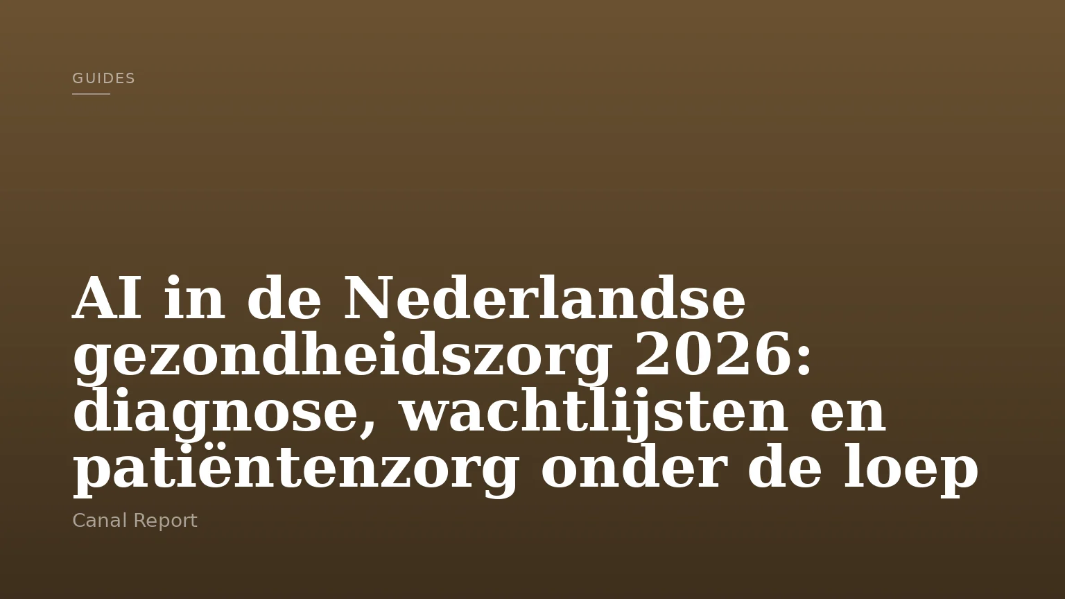 AI in de Nederlandse gezondheidszorg 2026: diagnose, wachtlijsten en patiëntenzorg onder de loep