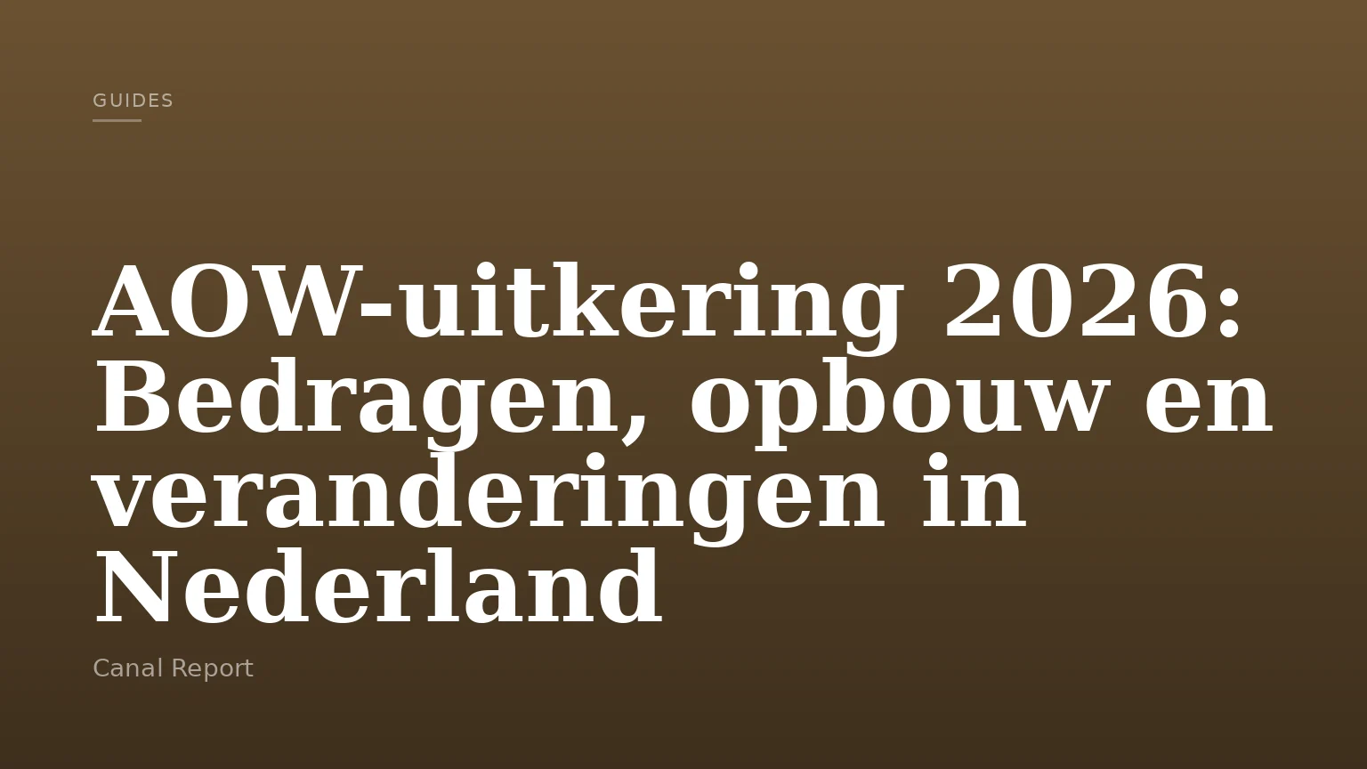AOW-uitkering 2026: Bedragen, opbouw en veranderingen in Nederland