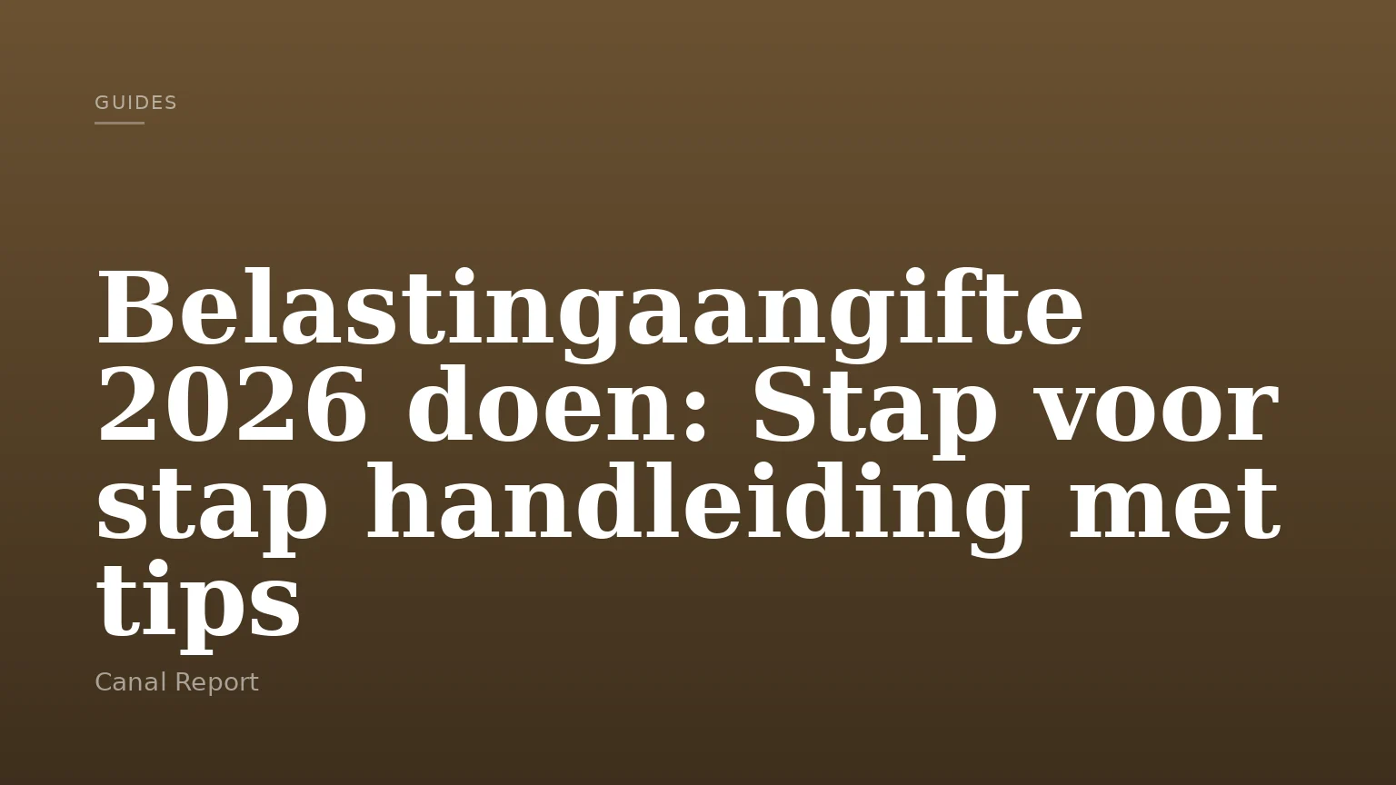 Belastingaangifte 2026 doen: Stap voor stap handleiding met tips
