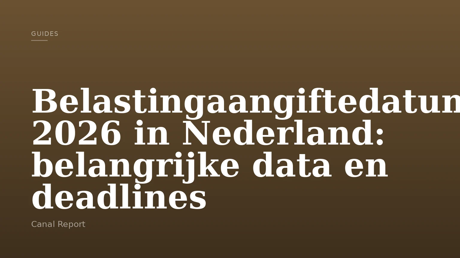 Belastingaangiftedatum 2026 in Nederland: belangrijke data en deadlines