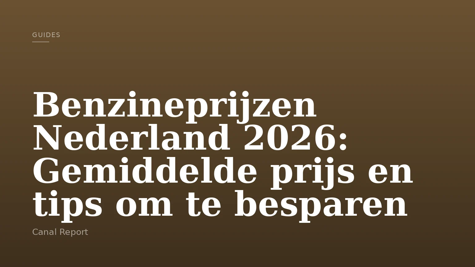 Benzineprijzen Nederland 2026: Gemiddelde prijs en tips om te besparen