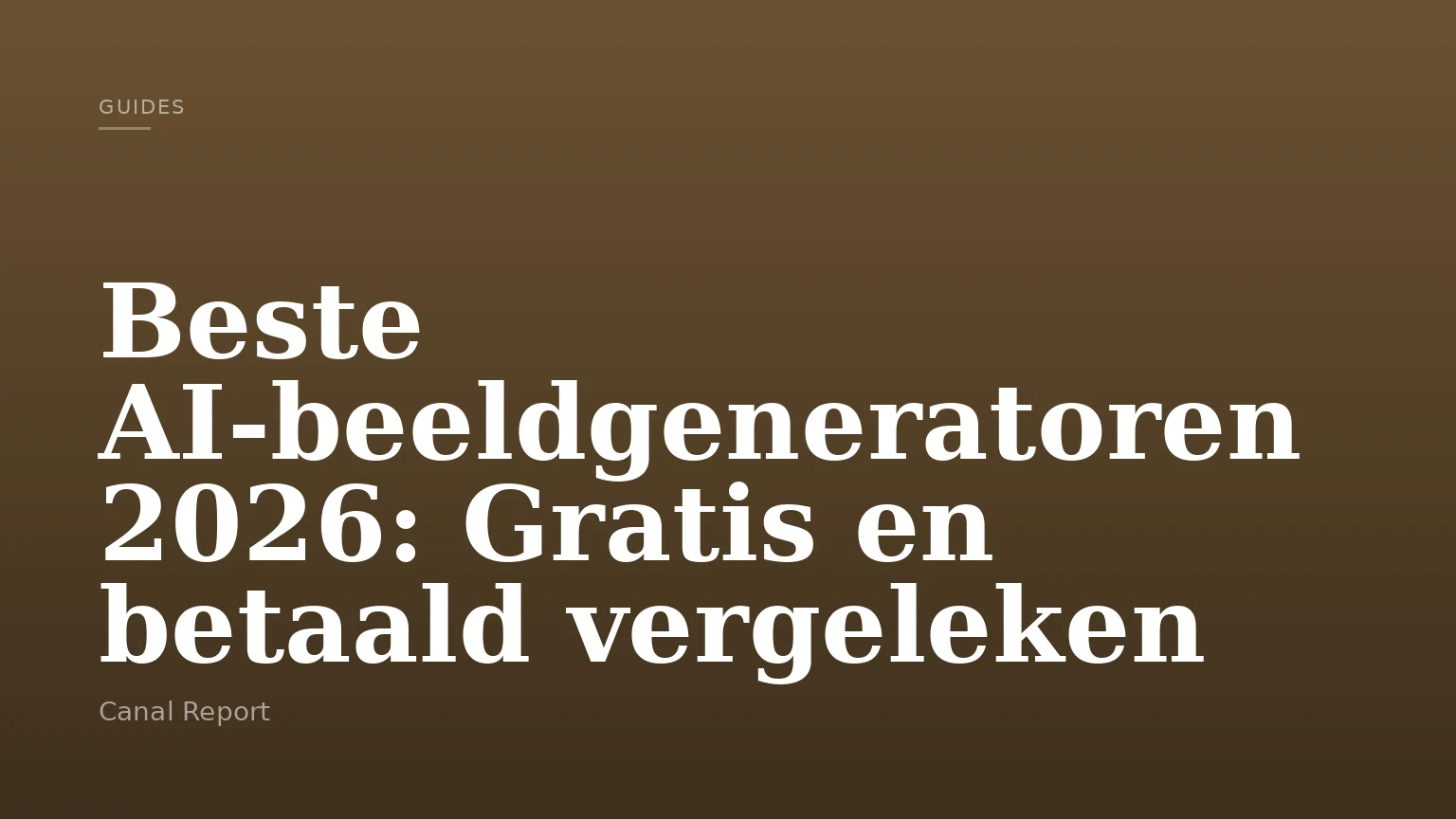 Beste AI-beeldgeneratoren 2026: Gratis en betaald vergeleken