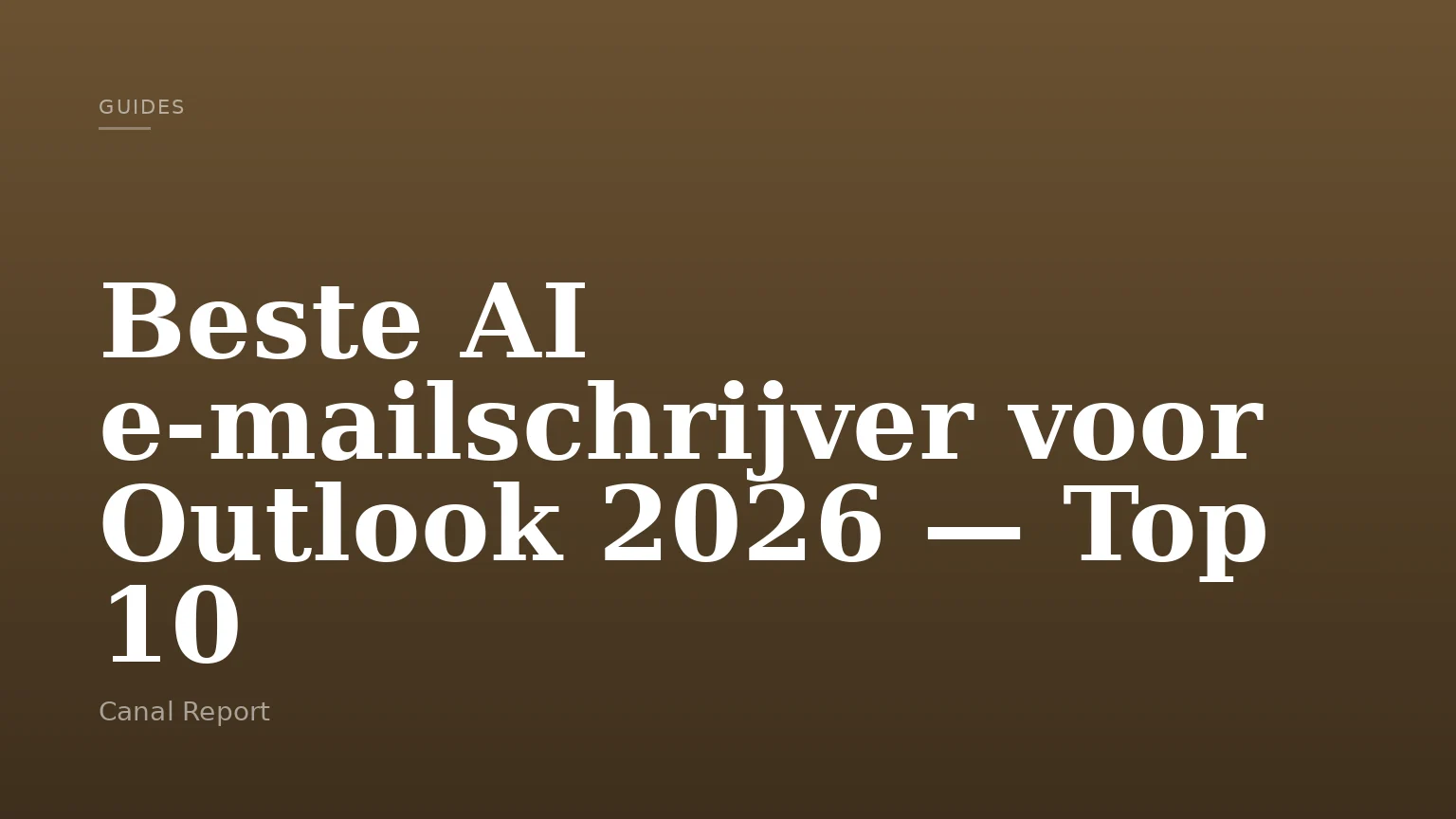 Beste AI e-mailschrijver voor Outlook 2026 — Top 10
