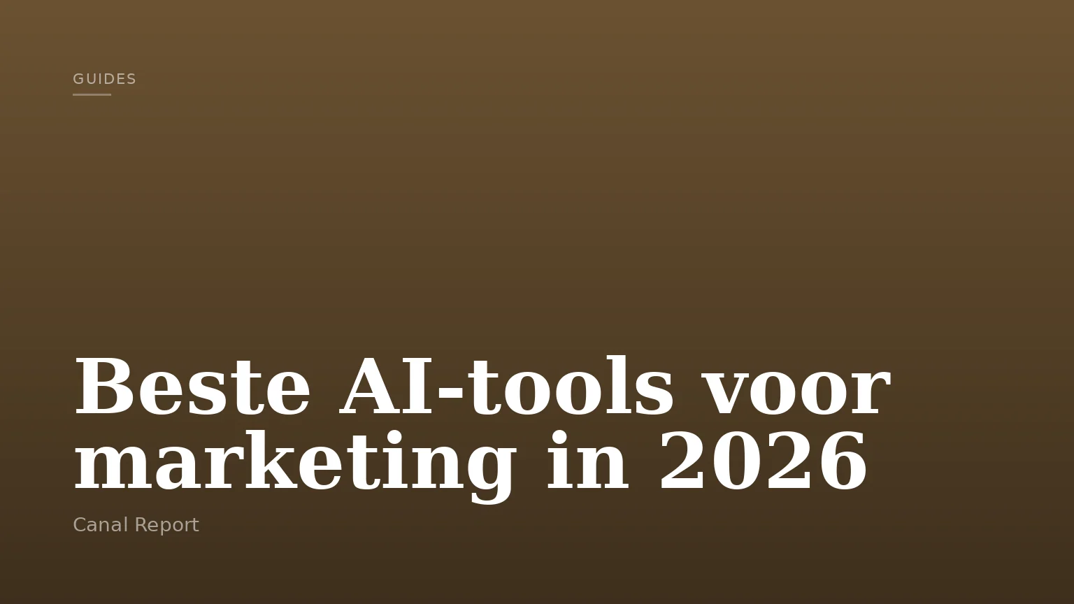 Beste AI-tools voor marketing in 2026