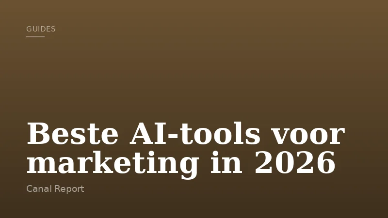 Beste AI-tools voor marketing in 2026