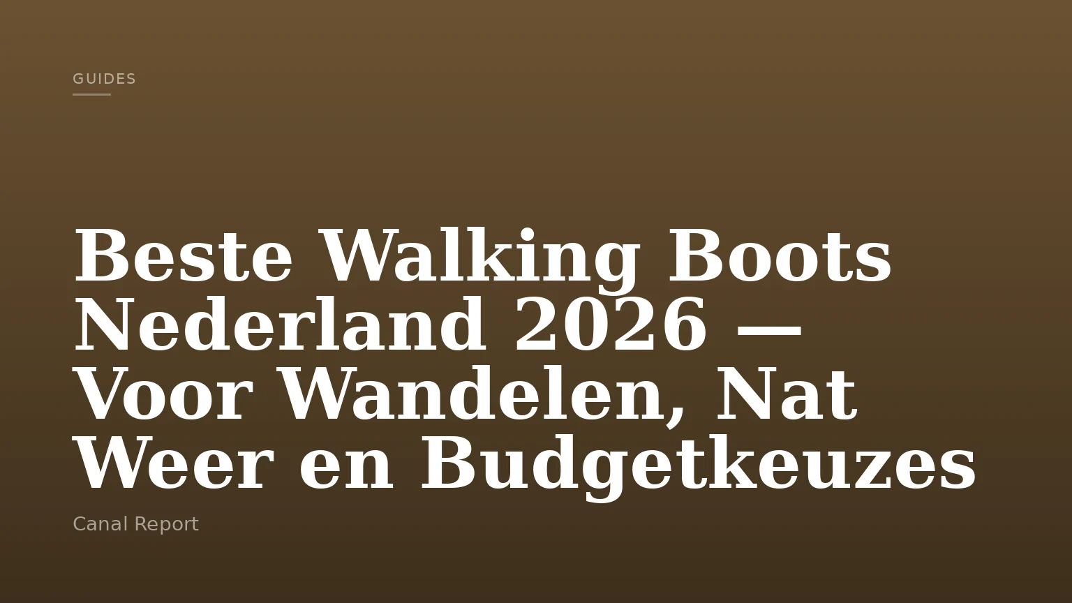 Beste Walking Boots Nederland 2026 — Voor Wandelen, Nat Weer en Budgetkeuzes