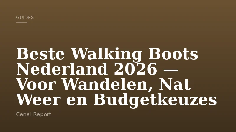 Beste Walking Boots Nederland 2026 — Voor Wandelen, Nat Weer en Budgetkeuzes