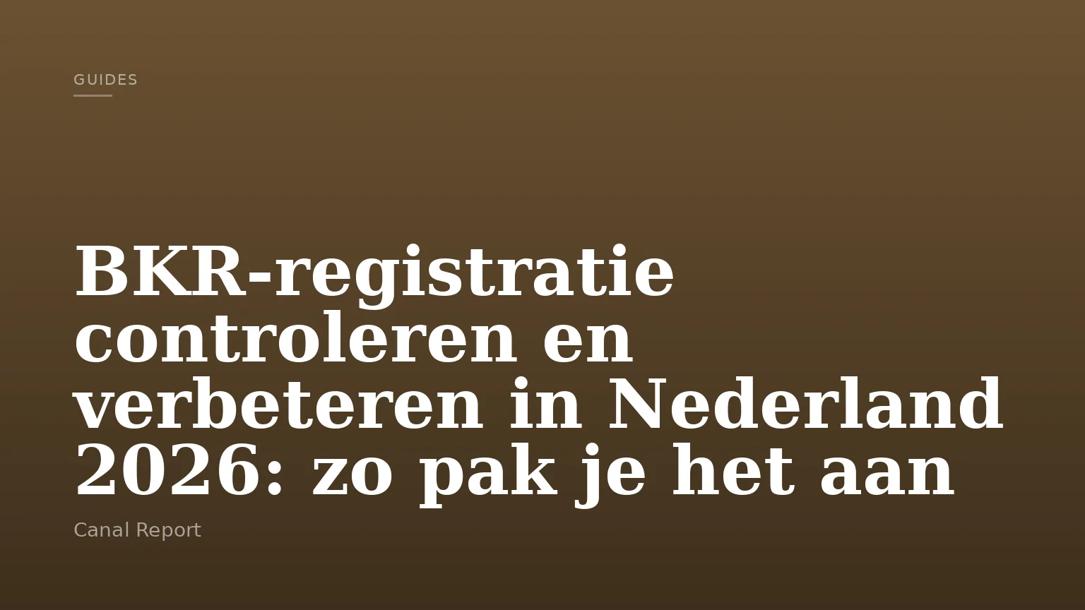 BKR-registratie controleren en verbeteren in Nederland 2026: zo pak je het aan