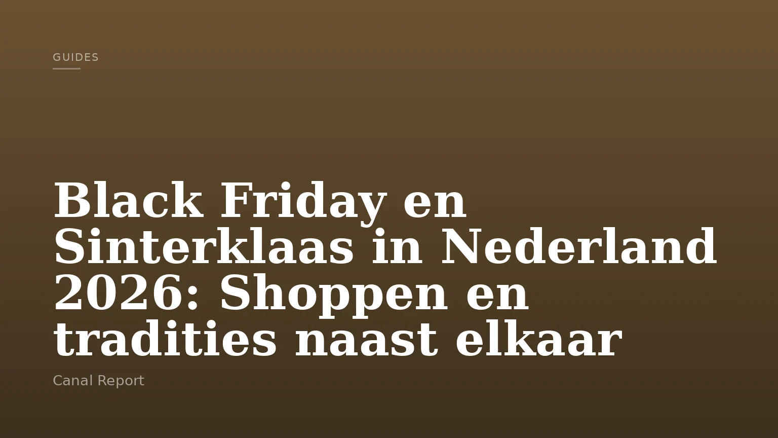 Black Friday en Sinterklaas in Nederland 2026: Shoppen en tradities naast elkaar