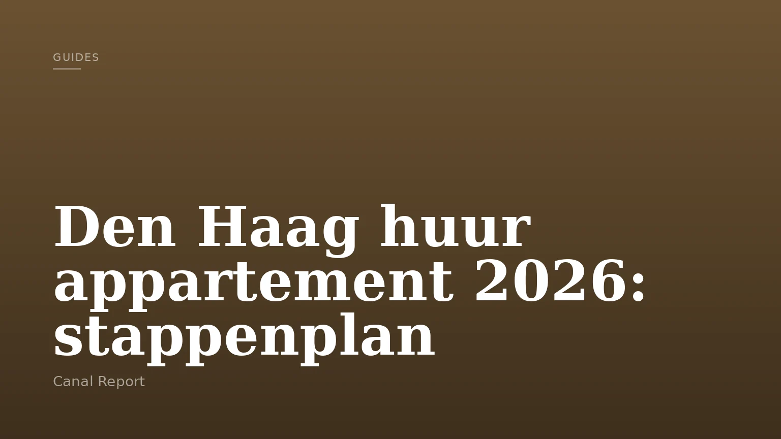 Den Haag huur appartement 2026: stappenplan