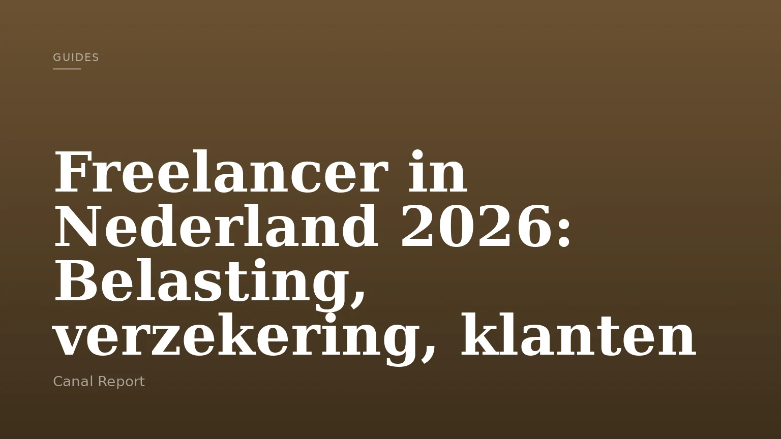 Freelancer in Nederland 2026: Belasting, verzekering, klanten