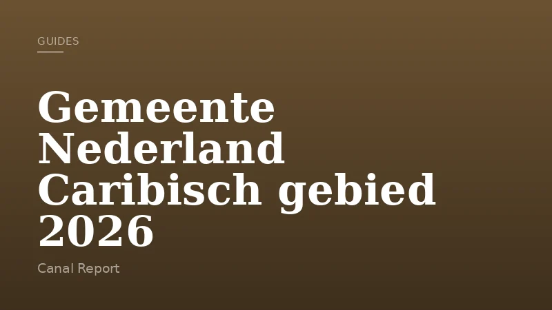 Gemeente Nederland Caribisch gebied 2026