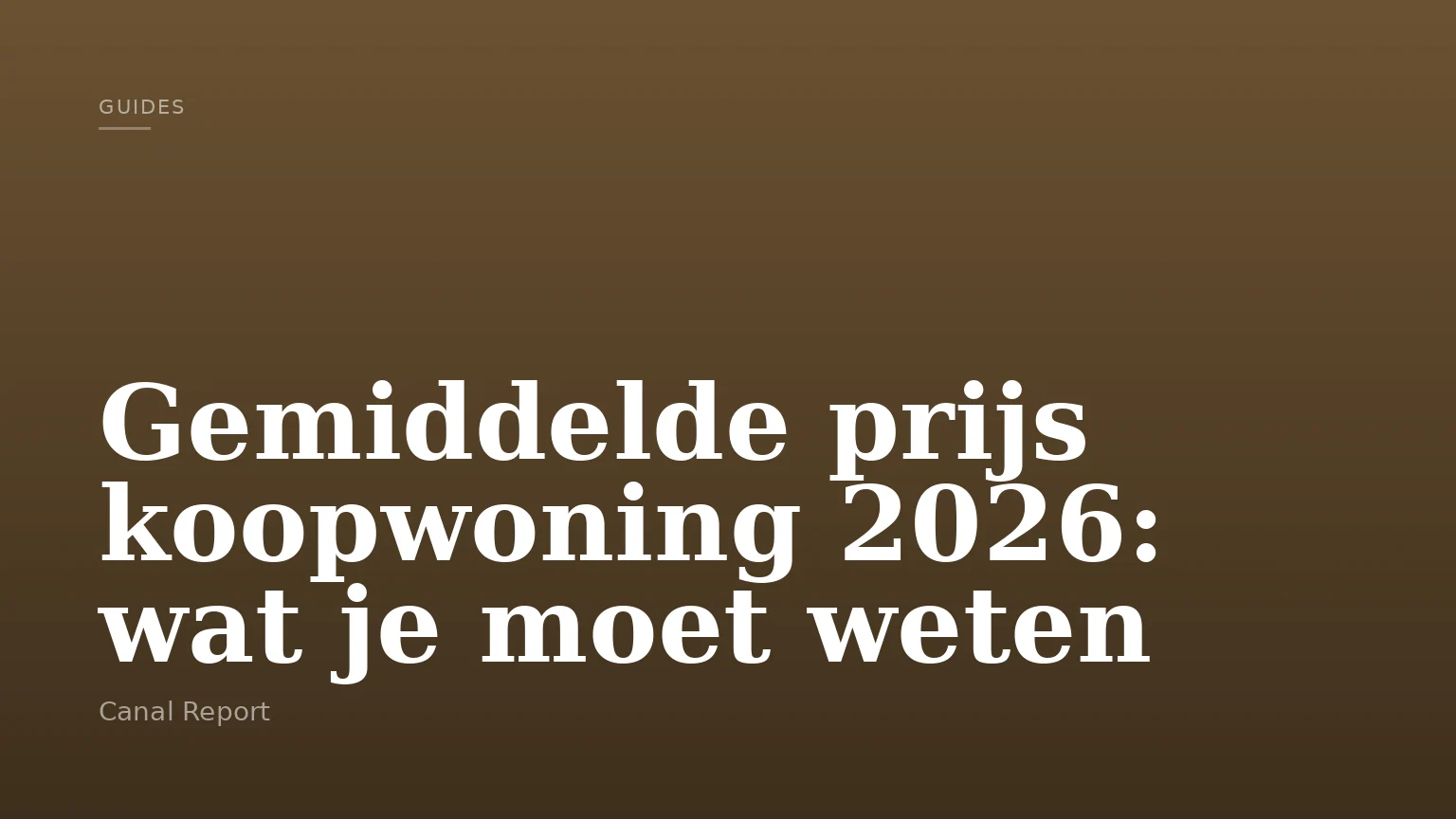 Gemiddelde prijs koopwoning 2026: wat je moet weten