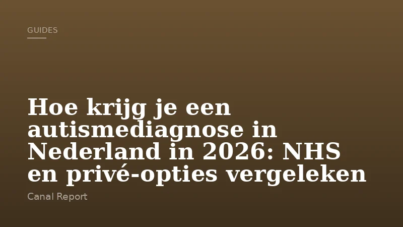 Hoe krijg je een autismediagnose in Nederland in 2026: NHS en privé-opties vergeleken