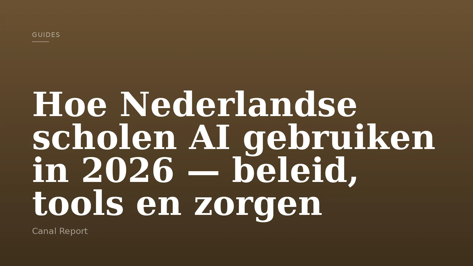 Hoe Nederlandse scholen AI gebruiken in 2026 — beleid, tools en zorgen