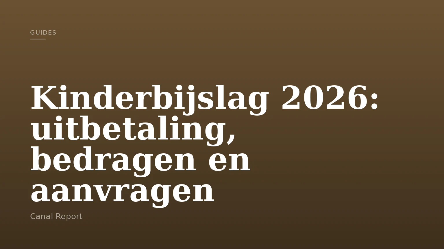 Kinderbijslag 2026: uitbetaling, bedragen en aanvragen