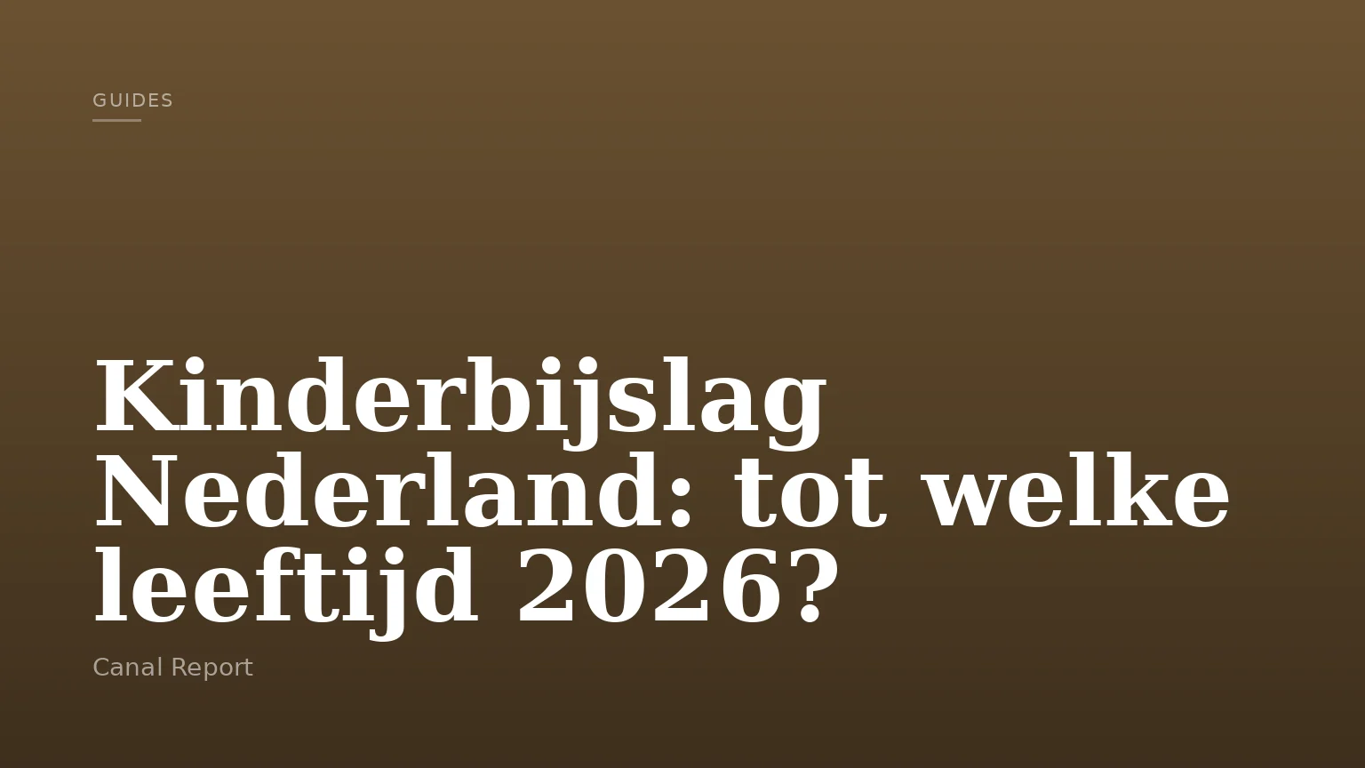 Kinderbijslag Nederland: tot welke leeftijd 2026?