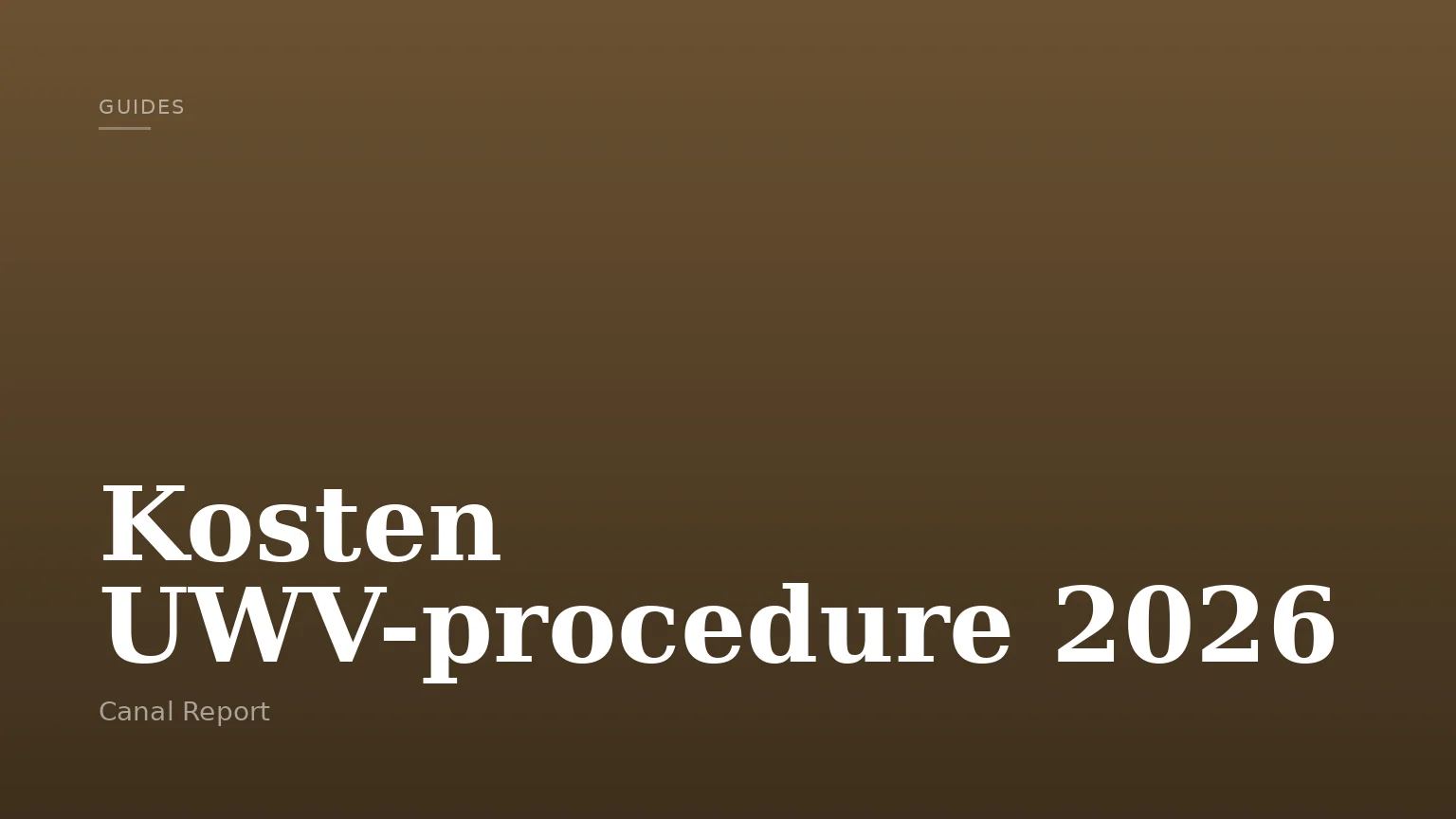 Kosten UWV-procedure 2026