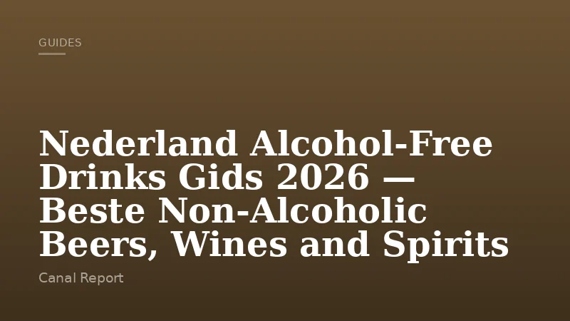 Nederland Alcohol-Free Drinks Gids 2026 — Beste Non-Alcoholic Beers, Wines and Spirits
