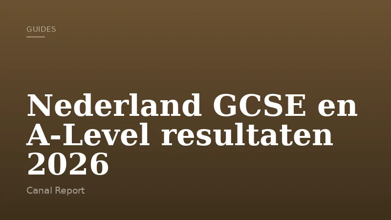 Nederland GCSE en A-Level resultaten 2026