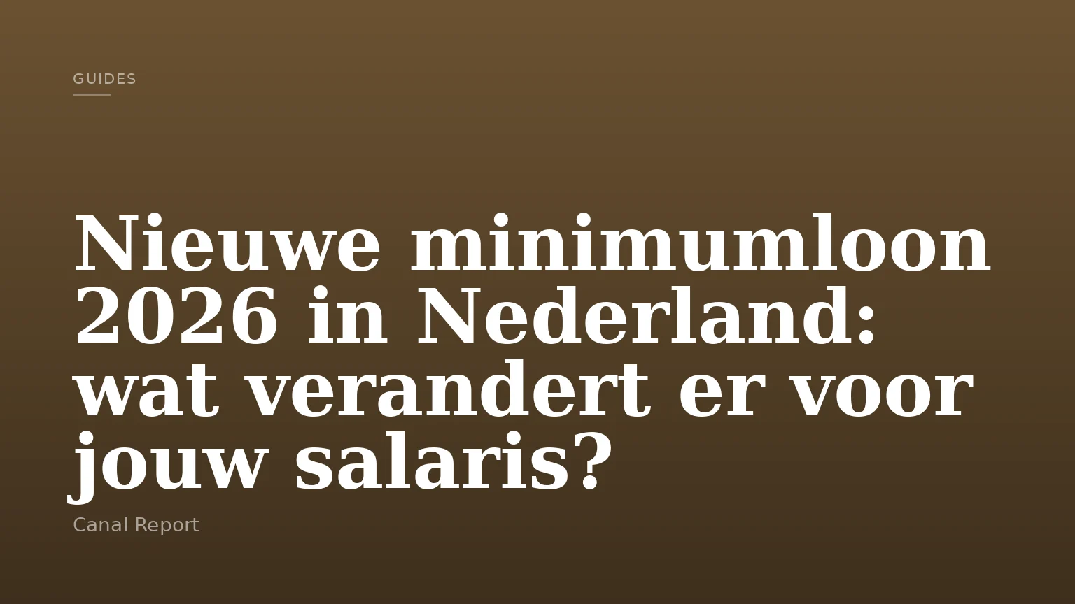 Nieuwe minimumloon 2026 in Nederland: wat verandert er voor jouw salaris?