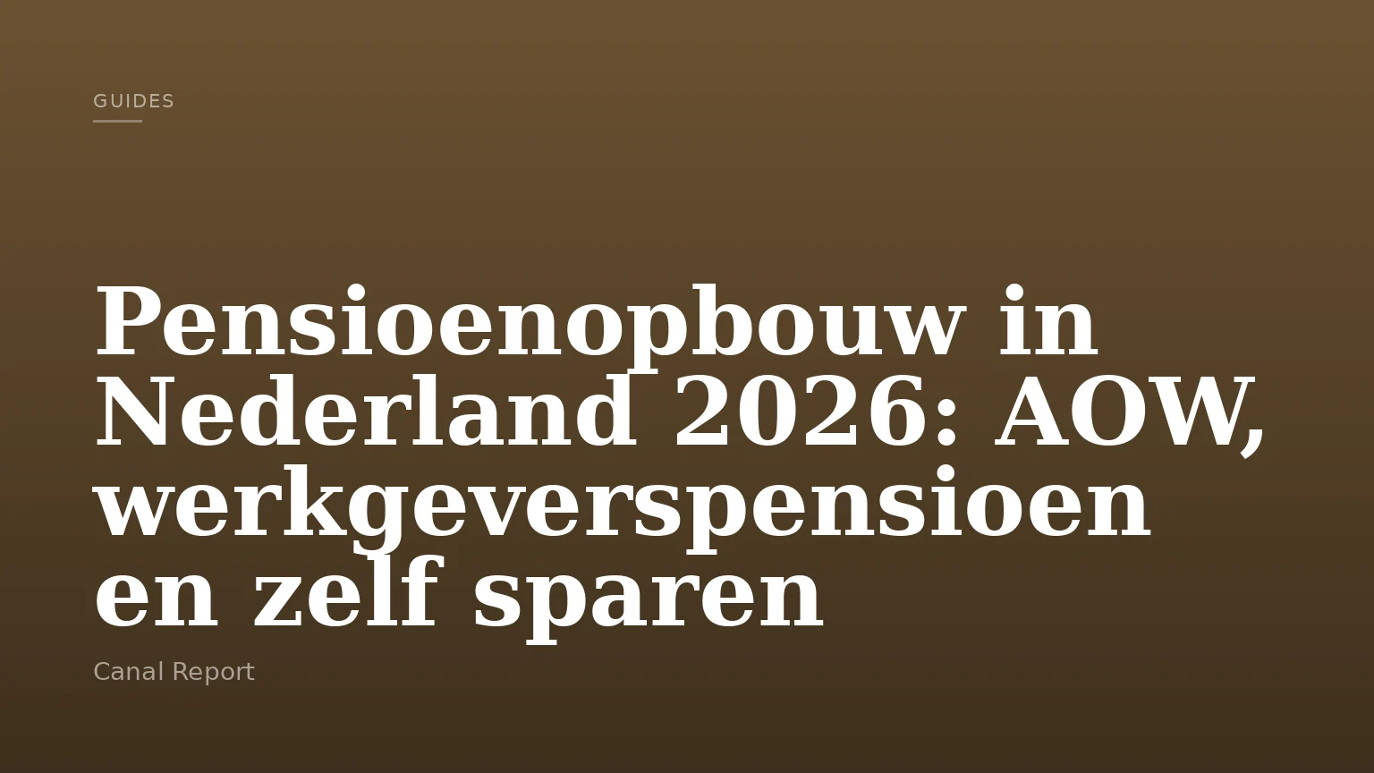 Pensioenopbouw in Nederland 2026: AOW, werkgeverspensioen en zelf sparen