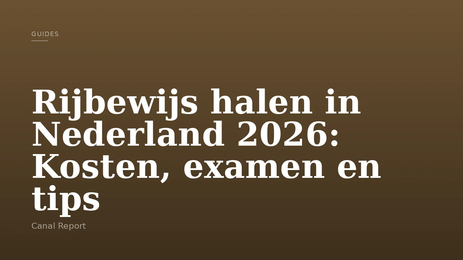 Rijbewijs halen in Nederland 2026: Kosten, examen en tips