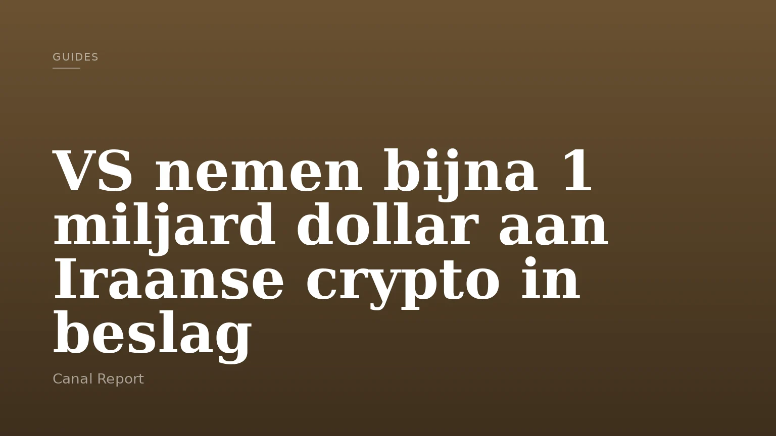 VS nemen bijna 1 miljard dollar aan Iraanse crypto in beslag