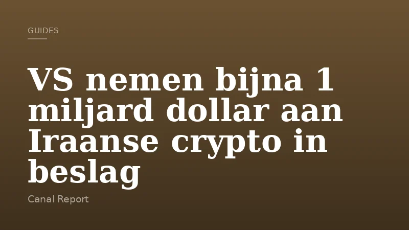VS nemen bijna 1 miljard dollar aan Iraanse crypto in beslag