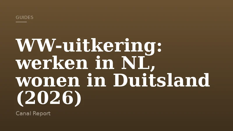 WW-uitkering: werken in NL, wonen in Duitsland (2026)