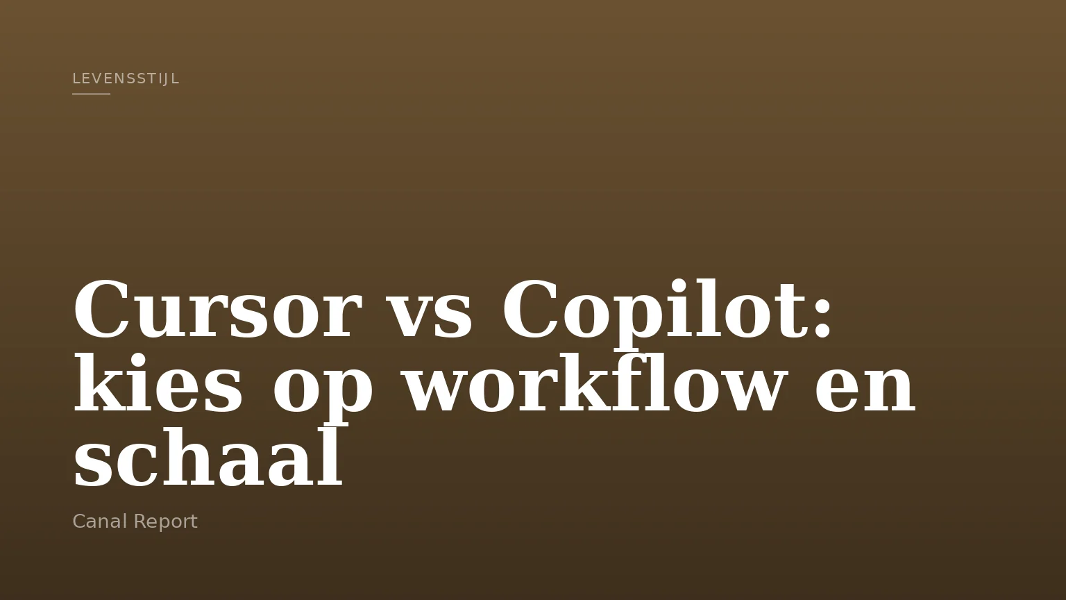 Cursor vs Copilot: kies op workflow en schaal
