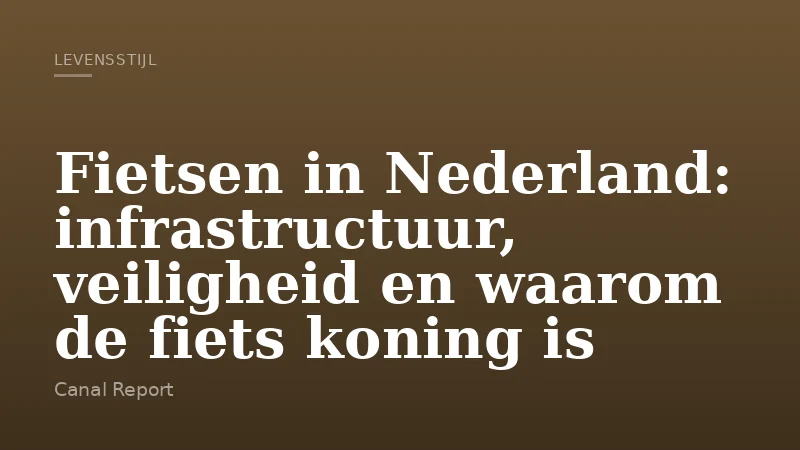 Fietsen in Nederland: infrastructuur, veiligheid en waarom de fiets koning is