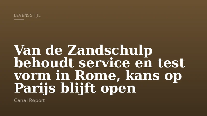Van de Zandschulp behoudt service en test vorm in Rome, kans op Parijs blijft open