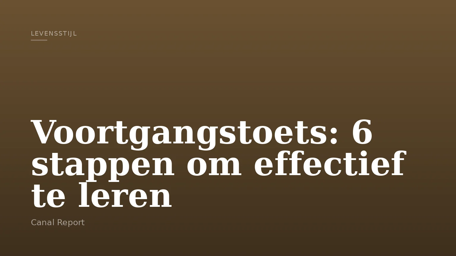 Voortgangstoets: 6 stappen om effectief te leren