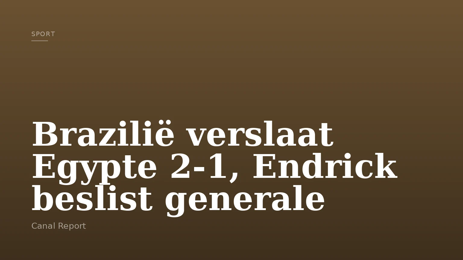 Brazilië verslaat Egypte 2-1, Endrick beslist generale