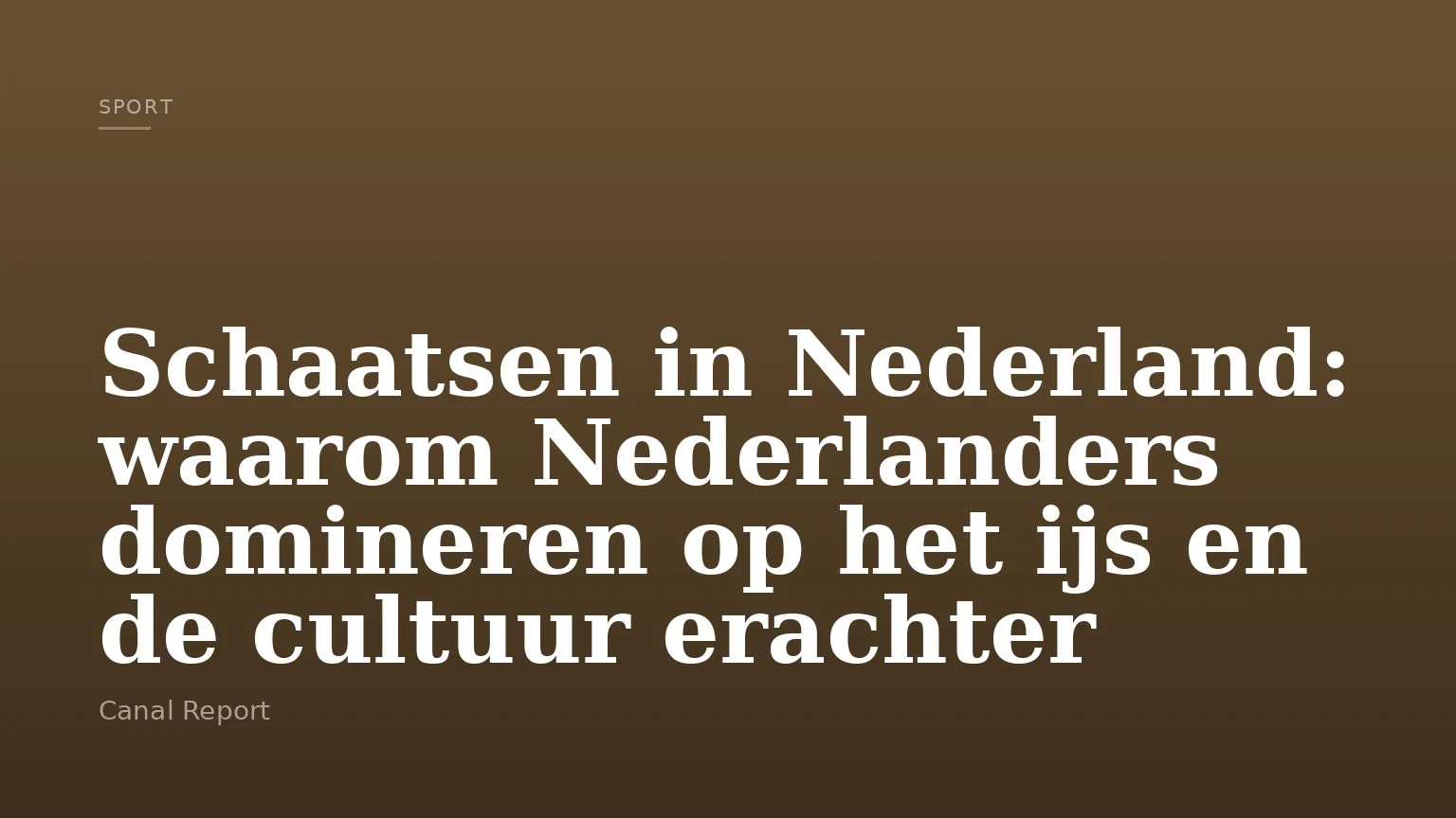 Schaatsen in Nederland: waarom Nederlanders domineren op het ijs en de cultuur erachter