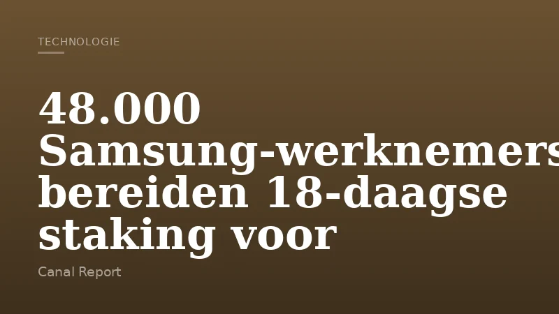48.000 Samsung-werknemers bereiden 18-daagse staking voor