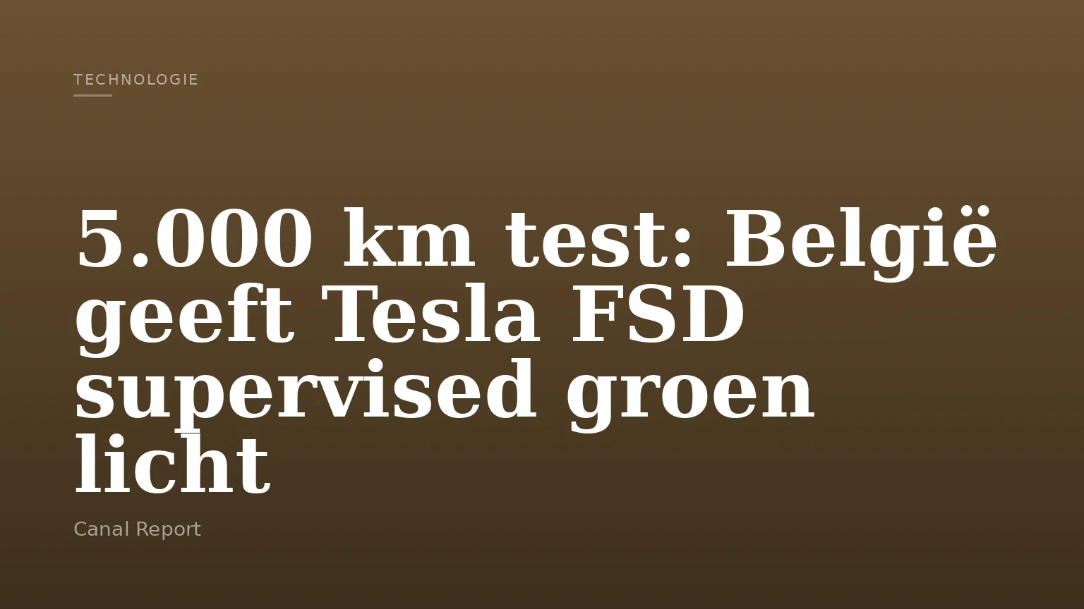 5.000 km test: België geeft Tesla FSD supervised groen licht
