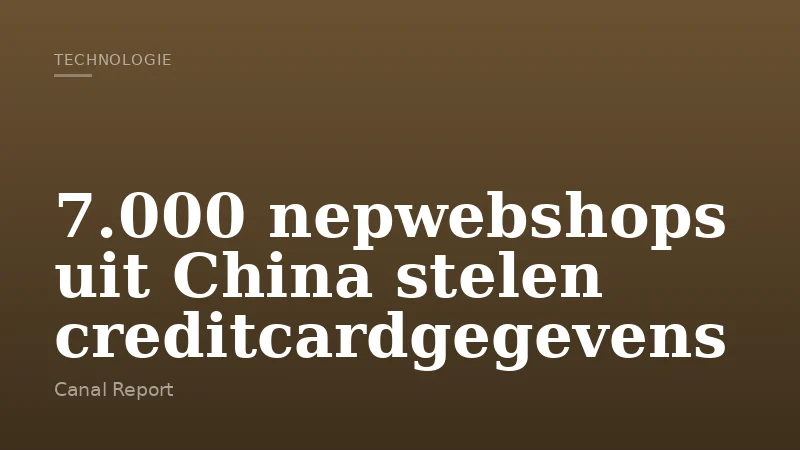 7.000 nepwebshops uit China stelen creditcardgegevens