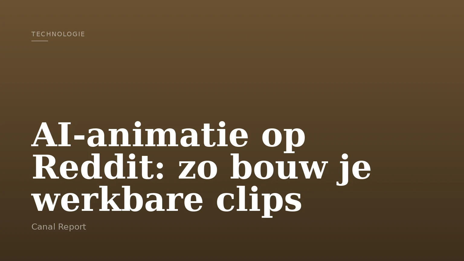 AI-animatie op Reddit: zo bouw je werkbare clips