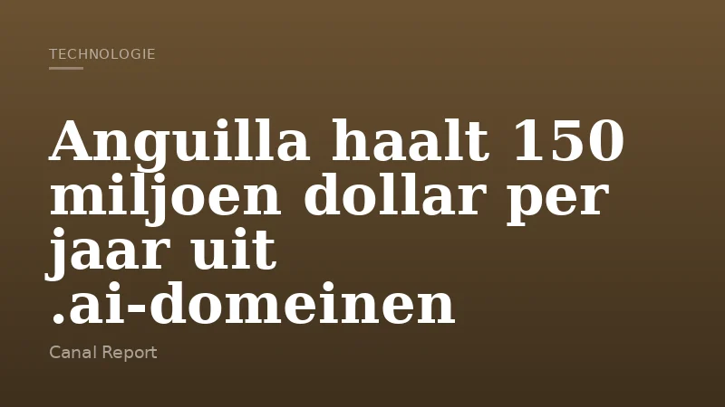 Anguilla haalt 150 miljoen dollar per jaar uit .ai-domeinen