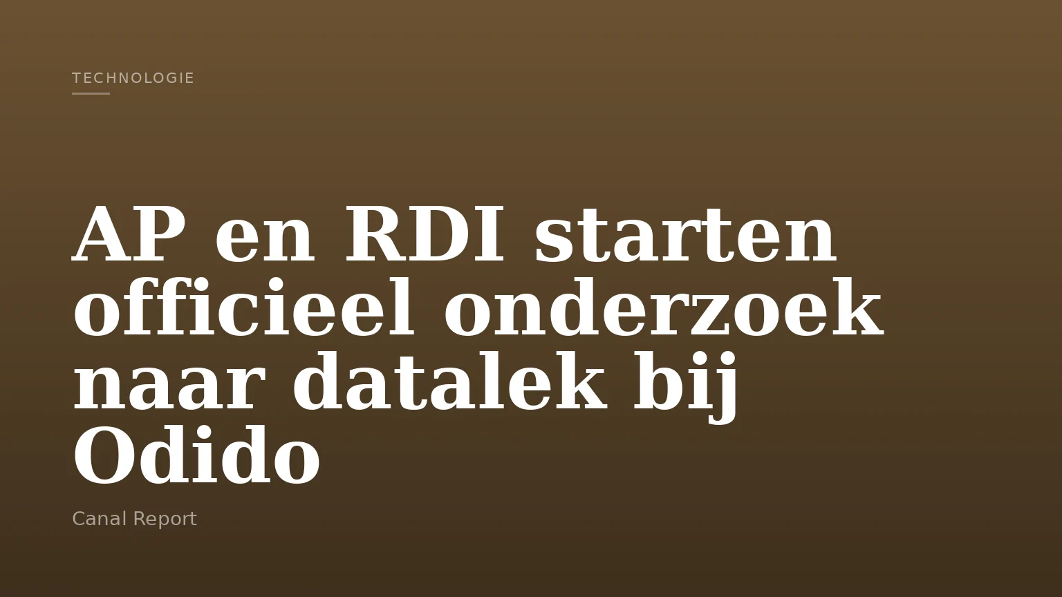 AP en RDI starten officieel onderzoek naar datalek bij Odido