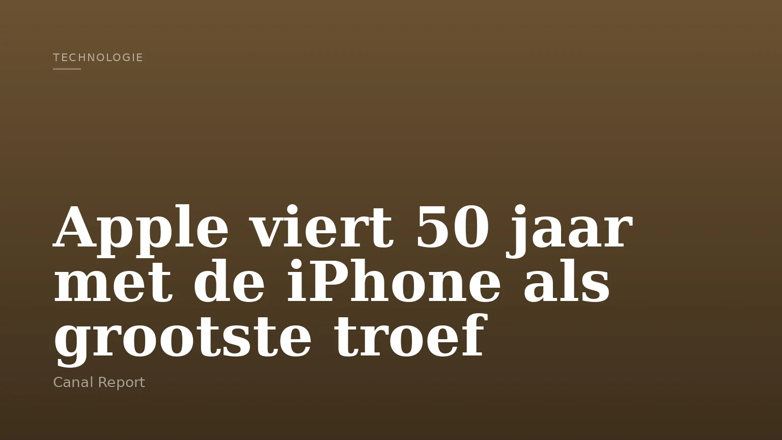 Apple viert 50 jaar met de iPhone als grootste troef