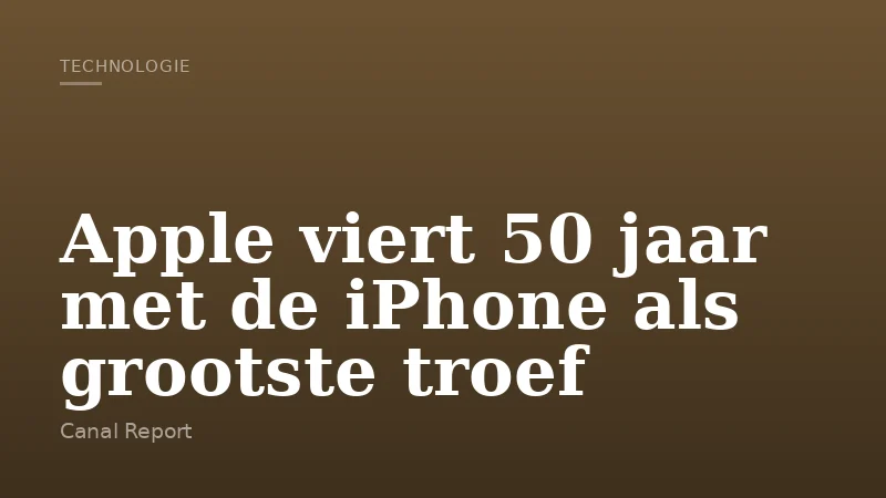Apple viert 50 jaar met de iPhone als grootste troef