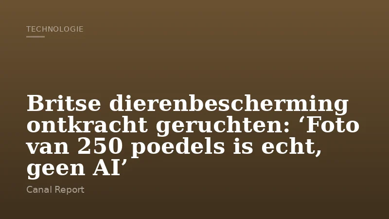 Britse dierenbescherming ontkracht geruchten: ‘Foto van 250 poedels is echt, geen AI’